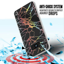 Load image into Gallery viewer, Punkcase Galaxy S8+ PLUS Marble Case, Protective Full Body Cover W/PunkShield Screen Protector (Black Mirage) (Color in image: Teal Onyx)