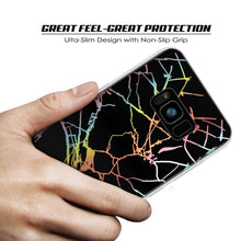 Load image into Gallery viewer, Punkcase Galaxy S8+ PLUS Marble Case, Protective Full Body Cover W/PunkShield Screen Protector (Black Mirage) (Color in image: Rose Mirage)