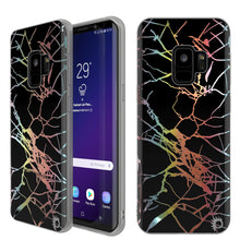 Load image into Gallery viewer, Punkcase Galaxy S9 Marble Case, Protective Full Body Cover W/PunkShield Screen Protector (Black Mirage) (Color in image: Black Mirage)