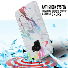 Load image into Gallery viewer, Punkcase Galaxy S9 Marble Case, Protective Full Body Cover W/PunkShield Screen Protector (Blanco Marmo) (Color in image: Rose Mirage)