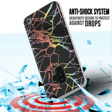 Load image into Gallery viewer, Punkcase Galaxy S9+ Marble Case, Protective Full Body Cover W/PunkShield Screen Protector (Black Mirage) (Color in image: Teal Onyx)