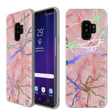 Load image into Gallery viewer, Punkcase Galaxy S9+ Marble Case, Protective Full Body Cover W/PunkShield Screen Protector (Rose Mirage) (Color in image: Rose Mirage)
