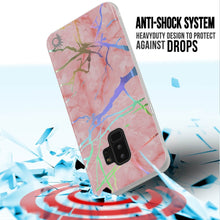 Load image into Gallery viewer, Punkcase Galaxy S9+ Marble Case, Protective Full Body Cover W/PunkShield Screen Protector (Rose Mirage) (Color in image: Blanco Marmo)