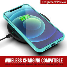 Cargar imagen en el visor de la galería, iPhone 12 Pro Max Case Punkcase® LUCID 2.0 Teal Series w/ PUNK SHIELD Screen Protector | Ultra Fit (Color in image: clear)