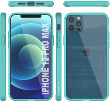 Cargar imagen en el visor de la galería, iPhone 12 Pro Max Case Punkcase® LUCID 2.0 Teal Series w/ PUNK SHIELD Screen Protector | Ultra Fit (Color in image: light blue)