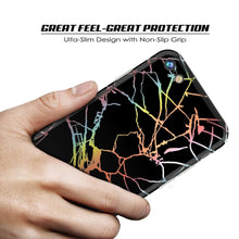 Cargar imagen en el visor de la galería, Punkcase iPhone 8 / 7 Marble Case, Protective Full Body Cover W/9H Tempered Glass Screen Protector (Black Mirage) (Color in image: Rose Mirage)