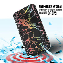 Cargar imagen en el visor de la galería, Punkcase iPhone SE (4.7") Marble Case, Protective Full Body Cover W/9H Tempered Glass Screen Protector (Black Mirage) (Color in image: Teal Onyx)