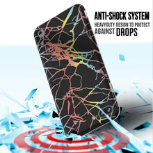 Cargar imagen en el visor de la galería, Punkcase iPhone 8+ / 7+ Plus Marble Case, Protective Full Body Cover W/9H Tempered Glass Screen Protector (Black Mirage) (Color in image: Teal Onyx)