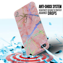 Cargar imagen en el visor de la galería, Punkcase iPhone 8+ / 7+ Plus Marble Case, Protective Full Body Cover W/9H Tempered Glass Screen Protector (Rose Mirage) (Color in image: Blanco Marmo)