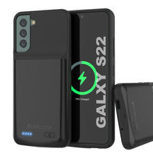 Load image into Gallery viewer, PunkJuice S22 Battery Case Black - Portable Charging Power Juice Bank with 4700mAh (Color in image: Black)
