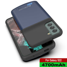 Cargar imagen en el visor de la galería, PunkJuice S22 Battery Case Blue - Portable Charging Power Juice Bank with 4700mAh (Color in image: Red)