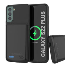 Cargar imagen en el visor de la galería, PunkJuice S22+ Plus Battery Case Black - Portable Charging Power Juice Bank with 4800mAh (Color in image: Black)
