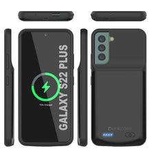 Cargar imagen en el visor de la galería, PunkJuice S22+ Plus Battery Case Black - Portable Charging Power Juice Bank with 4800mAh