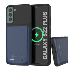Cargar imagen en el visor de la galería, PunkJuice S22+ Plus Battery Case Blue - Portable Charging Power Juice Bank with 4800mAh (Color in image: Blue)