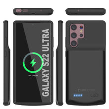 Cargar imagen en el visor de la galería, PunkJuice S22 Ultra Battery Case Black - Portable Charging Power Juice Bank with 4800mAh