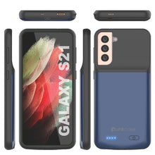 Cargar imagen en el visor de la galería, PunkJuice S21 Battery Case Blue - Portable Charging Power Juice Bank with 4800mAh