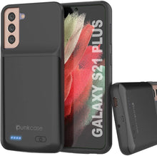 Cargar imagen en el visor de la galería, PunkJuice S21+ Plus Battery Case Black - Portable Charging Power Juice Bank with 6000mAh (Color in image: Black)