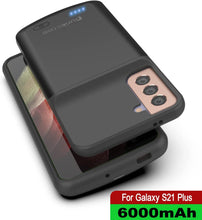 Cargar imagen en el visor de la galería, PunkJuice S21+ Plus Battery Case Black - Portable Charging Power Juice Bank with 6000mAh (Color in image: Blue)