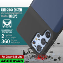 Cargar imagen en el visor de la galería, PunkJuice S23 Ultra Battery Case Azul - Cargador portátil de energía Juice Bank con 4800mAh.