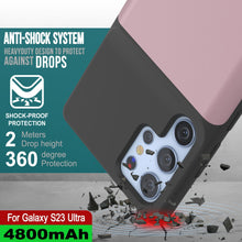 Load image into Gallery viewer, PunkJuice S23 Ultra Battery Case Rose-Gold - Funda de batería ultra portátil con cargador de energía Juice Bank de 4800mAh.
