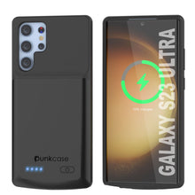 Cargar imagen en el visor de la galería, PunkJuice S23 Ultra Battery Case Black - Funda de batería portátil para carga de energía con 4800mAh