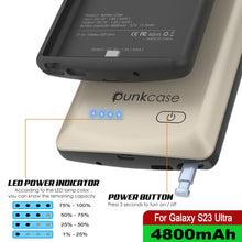 Cargar imagen en el visor de la galería, Estuche de Batería PunkJuice S23 Ultra Plateado - Banco de Carga Portátil con Potencia de Carga de 4800mAh