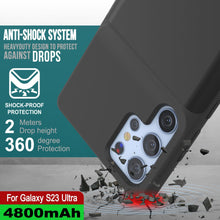 Cargar imagen en el visor de la galería, PunkJuice S23 Ultra Battery Case Black - Funda de batería portátil para carga de energía con 4800mAh
