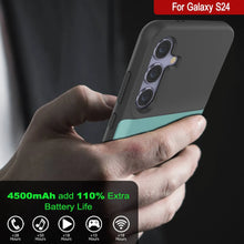 Cargar imagen en el visor de la galería, Estuche de batería PunkJuice S24 Teal: cargador portátil de batería externa con 4500 mAh