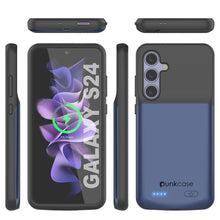 Load image into Gallery viewer, Estuche de batería PunkJuice S24 azul: cargador portátil de batería externa con 4500 mAh