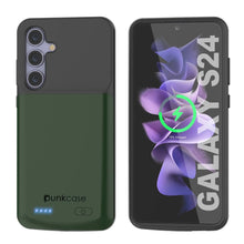 Cargar imagen en el visor de la galería, Estuche de batería PunkJuice S24 verde: cargador portátil de batería externa con 4500 mAh