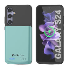 Cargar imagen en el visor de la galería, Estuche de batería PunkJuice S24 Teal: cargador portátil de batería externa con 4500 mAh