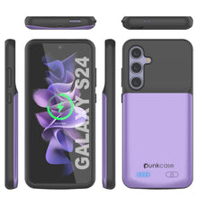 Cargar imagen en el visor de la galería, Estuche de batería PunkJuice S24 morado: cargador portátil de batería externa con 4500 mAh