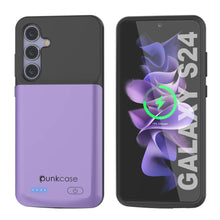 Cargar imagen en el visor de la galería, Estuche de batería PunkJuice S24 morado: cargador portátil de batería externa con 4500 mAh