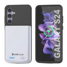 Cargar imagen en el visor de la galería, Estuche de batería PunkJuice S24 blanco: cargador portátil de batería externa con 4500 mAh