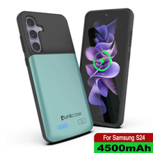 Cargar imagen en el visor de la galería, Estuche de batería PunkJuice S24 Teal: cargador portátil de batería externa con 4500 mAh