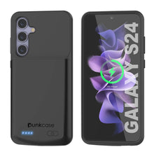 Cargar imagen en el visor de la galería, Estuche de batería PunkJuice S24 negro: cargador portátil de batería externa con 4500 mAh