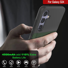 Cargar imagen en el visor de la galería, Estuche de batería PunkJuice S24 verde: cargador portátil de batería externa con 4500 mAh