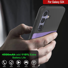 Cargar imagen en el visor de la galería, Estuche de batería PunkJuice S24 morado: cargador portátil de batería externa con 4500 mAh