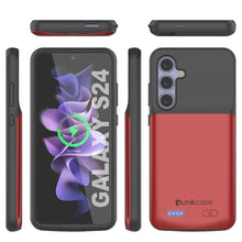 Cargar imagen en el visor de la galería, Estuche de batería PunkJuice S24 rojo: cargador portátil de batería externa con 4500 mAh