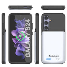 Cargar imagen en el visor de la galería, Estuche de batería PunkJuice S24 blanco: cargador portátil de batería externa con 4500 mAh