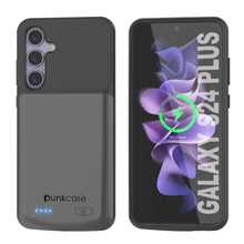 Cargar imagen en el visor de la galería, Estuche de batería PunkJuice S24+ Plus gris: cargador portátil de batería externa con 5000 mAh