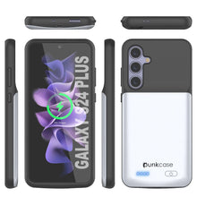 Cargar imagen en el visor de la galería, Estuche de batería PunkJuice S24+ Plus blanco: cargador portátil de batería externa con 5000 mAh