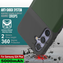 Cargar imagen en el visor de la galería, Estuche de batería PunkJuice S24+ Plus verde: cargador portátil de batería externa con 5000 mAh