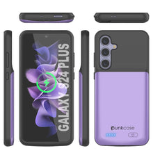 Cargar imagen en el visor de la galería, Estuche de batería PunkJuice S24+ Plus morado: cargador portátil de batería externa con 5000 mAh