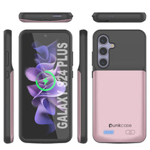 Cargar imagen en el visor de la galería, Estuche de batería PunkJuice S24+ Plus en oro rosa: cargador portátil de batería externa con 5000 mAh