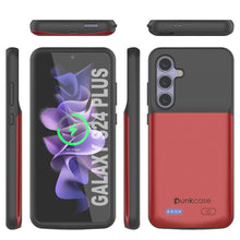 Cargar imagen en el visor de la galería, Estuche de batería PunkJuice S24+ Plus rojo: cargador portátil de batería externa con 5000 mAh
