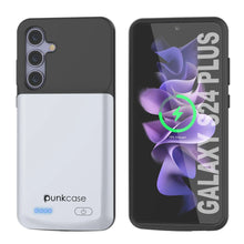 Cargar imagen en el visor de la galería, Estuche de batería PunkJuice S24+ Plus blanco: cargador portátil de batería externa con 5000 mAh