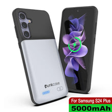 Cargar imagen en el visor de la galería, Estuche de batería PunkJuice S24+ Plus blanco: cargador portátil de batería externa con 5000 mAh