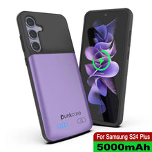 Cargar imagen en el visor de la galería, Estuche de batería PunkJuice S24+ Plus morado: cargador portátil de batería externa con 5000 mAh
