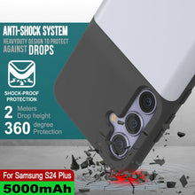 Cargar imagen en el visor de la galería, Estuche de batería PunkJuice S24+ Plus blanco: cargador portátil de batería externa con 5000 mAh